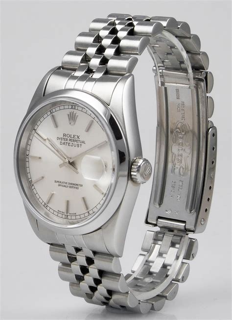 rolex oyster perpetual datejust silber